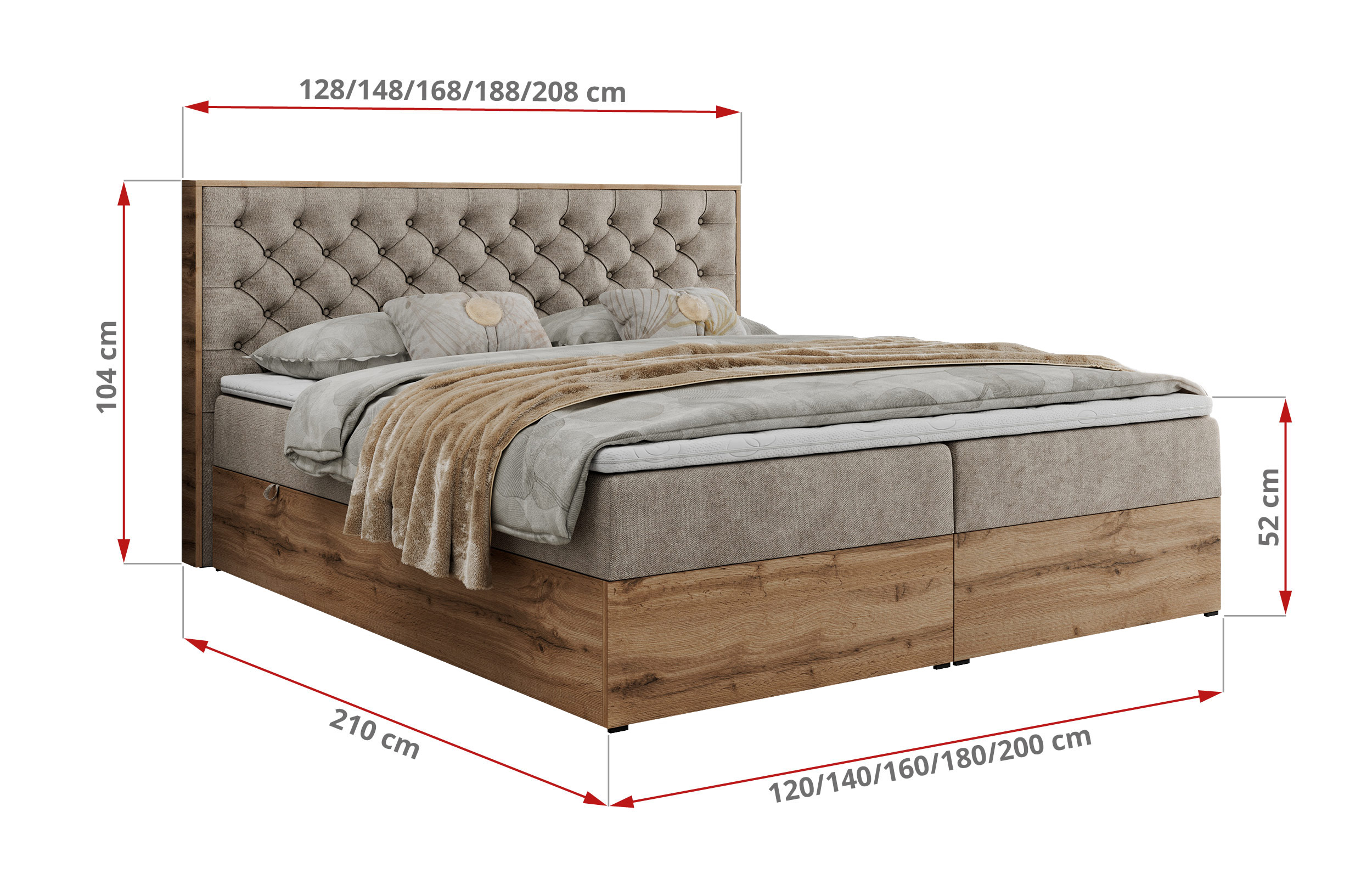 wymiary łóżka Albero 3